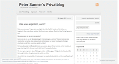 Desktop Screenshot of petersanner.de