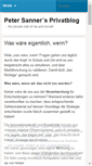 Mobile Screenshot of petersanner.de